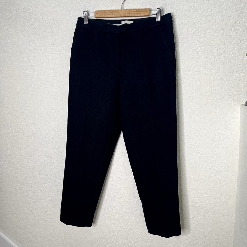 3.1 Phillip Lim Womens 4 Black Cropped Straight Leg Tailored Trousers Pants